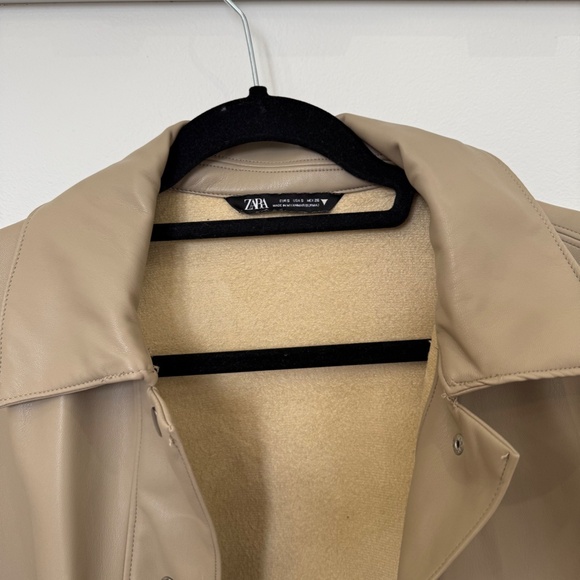 Zara vegan leather Shacket - Picture 2 of 5